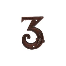 Esschert Design Hausnummer 3 aus Gusseisen - FRI-GX47-0023Y0
