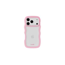 Holdit Back Cover Wavy iPhone 17 Pro Max Transparent/Pink - FRI-GX47-002S93