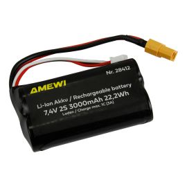 Amewi RC-Akku Li-Ion 2S 7.4 V 3000 mAh XT60 - FRI-GX47-005Z4M