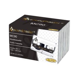CE Audio-Kassette Soundmaster MC90 5er Pack - FRI-GX47-0017QT