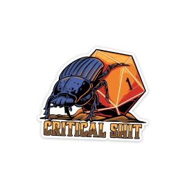 Glass Staff Critical Shit Sticker Orange - FRI-GX47-004JRZ