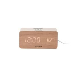 KARLSSON Wecker-Modul mit Handy-Ladegerät und LED - FRI-GX47-007BRM