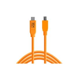 Tether Tools Kabel TetherPro USB-C / 2.0 Mini-B 5-Pin 4.6 Meter – orange - FRI-GX47-003GMT