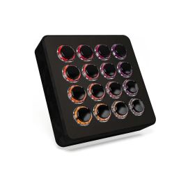DJ Techtools Midi Fighter Spectra 16 Arcade-Tasten, Schwarz - FRI-GX47-0078D5