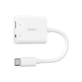 Belkin Adapter RockStar 3.5mm Audio + USB-C Charge Weiss - FRI-GX47-001JG8