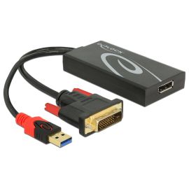 Delock Adapter 4K, 30HZ USB 2.0/DVI-D - DisplayPort - FRI-GX47-0061VR