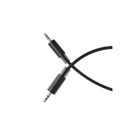 HDSupply Câble audio jack 3.5 mm - jack 3.5 mm 0.1 m , Noir