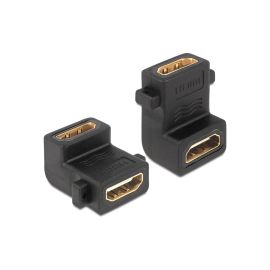 Delock Adapter mit Schraubanschluss 90° gewinkelt HDMI - HDMI - FRI-GX47-005W4R