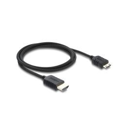 Delock HDMI zu Mini HDMI Kabel Koaxial, High Speed, 8K 60 Hz, Geflechtmantel, 1 m - FRI-GX47-0079G6