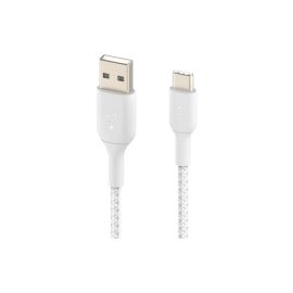 Belkin USB-Ladekabel Braided Boost Charge USB-A - USB-C 3 m (CAB002bt3MWH) - FRI-GX47-003WMZ