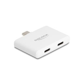 Delock USB Type-C Adapter 10 Gbps, 4K 60 Hz, 92 W, Weiss - FRI-GX47-00767Q