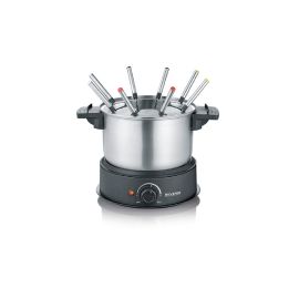 Severin Fondue-Set All-in-One 11 Teile, Schwarz/Silber (FO2470) - FRI-GX47-005Z84