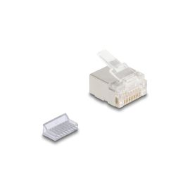 Delock Stecker RJ45, Cat.6A 100 Stück, Transparent - FRI-GX47-003HTM