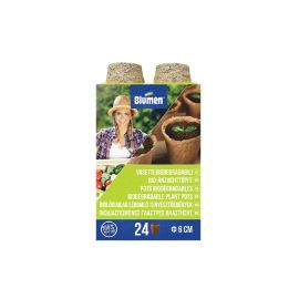 Blumen Aufzuchttöpfe Ø 6 cm, rund, 24 Stück - FRI-GX47-001N8N