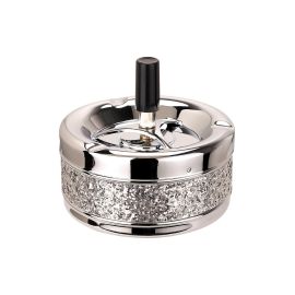 Dameco Aschenbecher mit Schleuderdeckel, Silber - FRI-GX47-000NRC