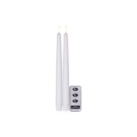 Star Trading LED-Stabkerzen Set Flamme Slim, 2 Stück, Weiss - FRI-GX47-002F0Y