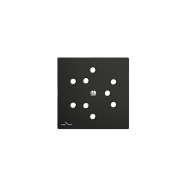Feller EDIZIOdue Abdeckset 3x T12 getrennt, Schwarz - FRI-GX47-0006CN