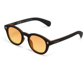 OKKIA Sonnenbrille Milano Black Havana, Yellow Lens - FRI-GX47-004J5Q