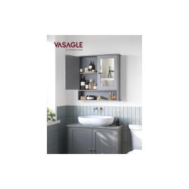 VASAGLE Spiegelschrank MDF, 13 x 56.5 x 58.5 cm - FRI-GX47-002PEP