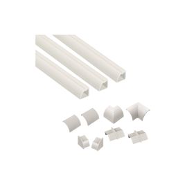 STEFFEN Kabelkanal D-Line 22 x 22 mm, 1 m, Weiss - FRI-GX47-000K35