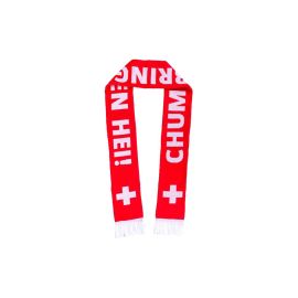 Swissmeme Schal CHUM BRINGEN HEI! Rot/Weiss - FRI-GX47-000WBA