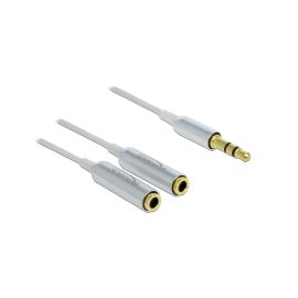Delock Audio-Kabel Klinke 3.5 mm, male – female, 0.25 m Weiss (65355) - FRI-GX47-006NY3