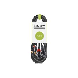 Bemero Audio-Verbindungskabel BAC2544-1000BK Schwarz - FRI-GX47-0008V3