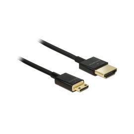 Delock Kabel 4K 60Hz HDMI - Mini-HDMI (HDMI-C), 3 m, Schwarz - FRI-GX47-006SF2