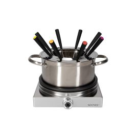 Nouvel Fleischfondue-Set Silver 10 Teile, Silber - FRI-GX47-002FWB