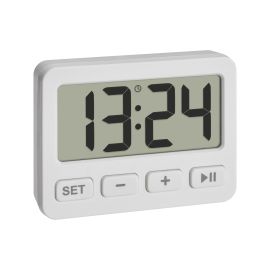 TFA Dostmann Digitalwecker Kunststoff Weiss mit Timer und Stoppuhr - FRI-GX47-0021XX