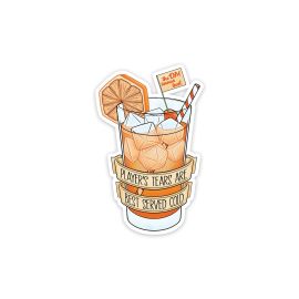 Glass Staff Player's Tears Sticker Orange - FRI-GX47-0046YB