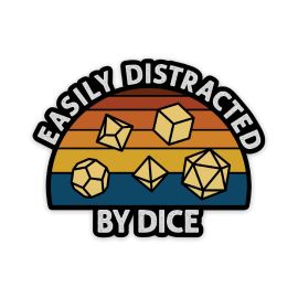 Glass Staff Easily Distracted Sticker Mehrfarbig - FRI-GX47-002ZTD