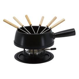 Kadastar Käsefondue-Set Medium Pure 9 Teile, Schwarz - FRI-GX47-001QDQ
