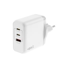 onit USB-Wandladegerät Triple 2C1A 65 W GaN Weiss - FRI-GX47-001E2F