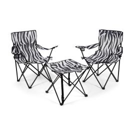 Zebraffo Camping-Sitzgarnitur Zebra 3er - FRI-GX47-000PKT