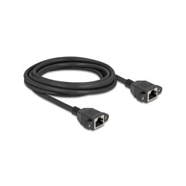 Delock Patchkabel Verlängerungskabel Cat 6A, S/FTP, 3 m, Schwarz - FRI-GX47-003BSE