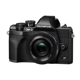 OM-System Fotokamera E-M10 Mark IV Kit 14-42 Schwarz - FRI-GX47-004RPW
