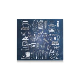 Zeller Present Herdabdeckplatte Lovely Kitchen Schwarz - FRI-GX47-003BR4