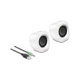 Delock PC-Lautsprecher Mini Stereo 3.5 mm Klinke, USB-Strom Weiss - FRI-GX47-0020YM