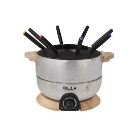 Berger Lanz Elektronisches Fondue-Set 9 Teile, Schwarz/Silber - FRI-GX47-0042R1