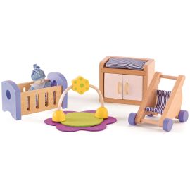 Hape Puppenhausmöbel Babyzimmer - FRI-GX47-002RZM