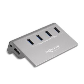 Delock USB-Hub 64181 USB 3.1 - 4x USB-A / 1x Ladeanschluss - FRI-GX47-001WXT