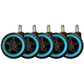 LC-Power Rollen LC-CASTERS-DRIFT 5er Set Hellblau - FRI-GX47-001XW2