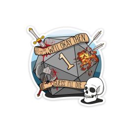 Glass Staff Guess I'll Die Sticker Mehrfarbig - FRI-GX47-003VM4