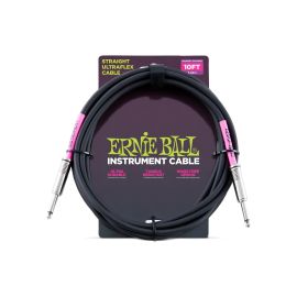 Ernie Ball Instrumentenkabel 6048 – 3.05 m, Schwarz - FRI-GX47-001MM6