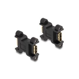 Delock Adapter mit Schraubanschluss HDMI - HDMI - FRI-GX47-002DPM