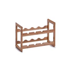 Zeller Present Weinregal stapelbar für 8 Flaschen, Braun - FRI-GX47-003ERJ