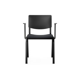 HÅG Konferenzstuhl Celi 9140 mit Armlehnen, Schwarz / Schwarz - FRI-GX47-0024KF