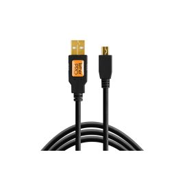 Tether Tools Kabel TetherPro USB 2.0 A / Mini B 5 Pin 4.6 Meter – Black - FRI-GX47-003AHM