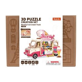 Rolife Rolife Beverly's Eiswagen Modellbausatz aus Holz - FRI-GX47-007JCG